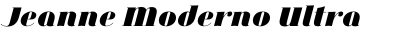 Jeanne Moderno Ultra Italic